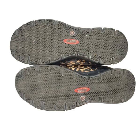 Skechers Work Sure TrackSaivy EH Comp Toe Leather Shoes Leopard Womens Size US 9 - Picture 6 of 10